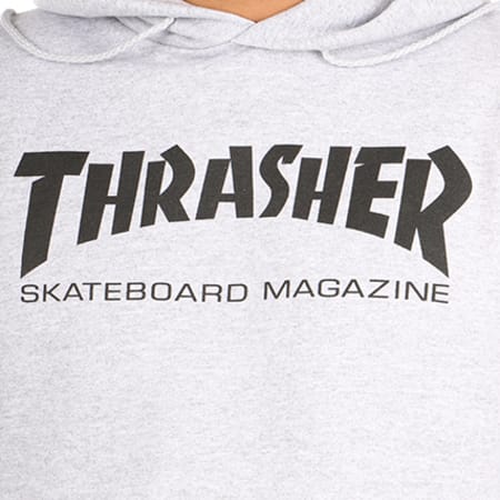 Thrasher - Sweat Capuche Skate Mag Gris Chiné