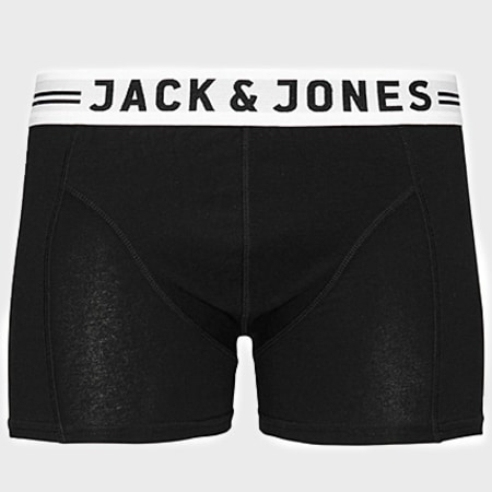 Jack And Jones - Set di 3 boxer bianco nero Sense