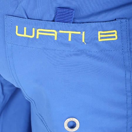 Wati B - Short De Bain 2 Bleu Roi Jaune Rouge