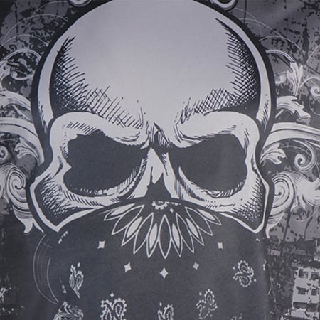 Dirtee - Tee Shirt Bandana Skull Noir