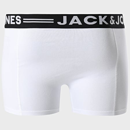 Jack And Jones - Lot De 3 Boxers Sense Blanc