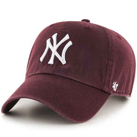 '47 Brand - Casquette Baseball Roger New York Yankees Bordeaux