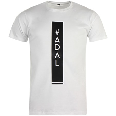 Hayce Lemsi - Tee Shirt Hashtag ADAL Long Blanc