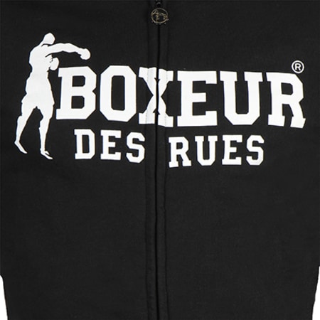 Boxeur Des Rues Sweat Zipp Capuche 4558C Noir Ryses