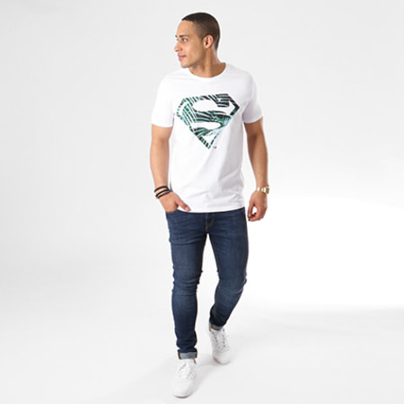 DC Comics - Tee Shirt Logo Leaf Blanc
