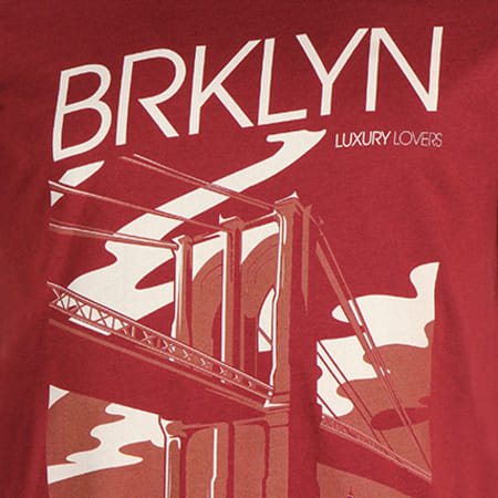Luxury Lovers - Tee Shirt Brooklyn Paint Bordeaux