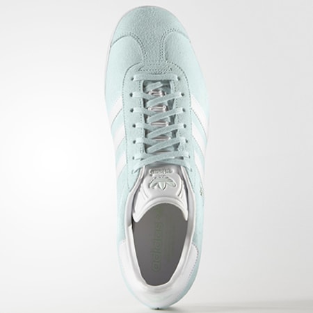 Adidas Originals - Baskets Femme Gazelle BB5473 Ice Mint Gold Metallic Blue