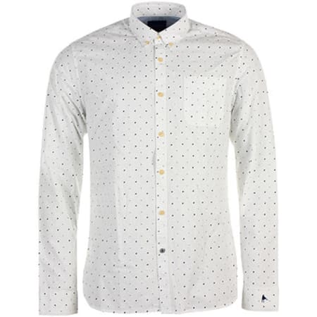 Scotch And Soda - Chemise Manches Longues 100025 D Blanc