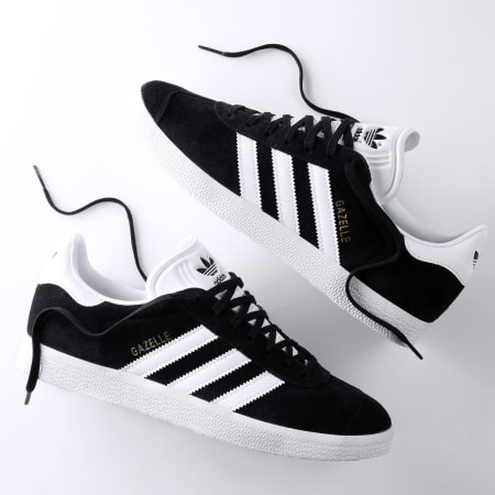 Adidas Originals - Gazelle BB5476 Core Black White Gold Metallic Sneakers