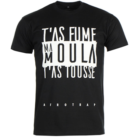 Music Nation - Tee Shirt Fumé Toussé Noir
