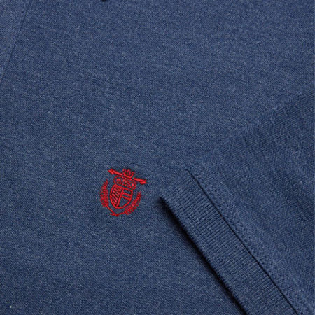 Selected - Polo Manches Courtes Aro Embroidery Bleu Marine