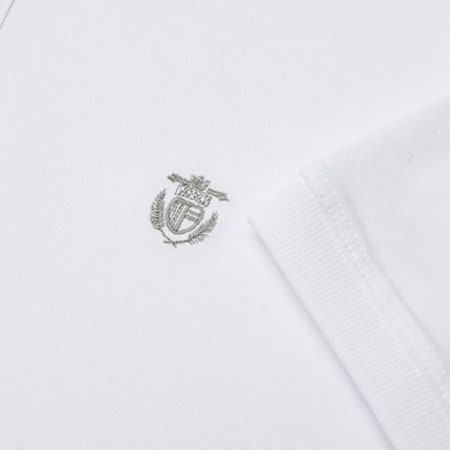 Selected - Polo Manches Courtes Aro Embroidery Blanc