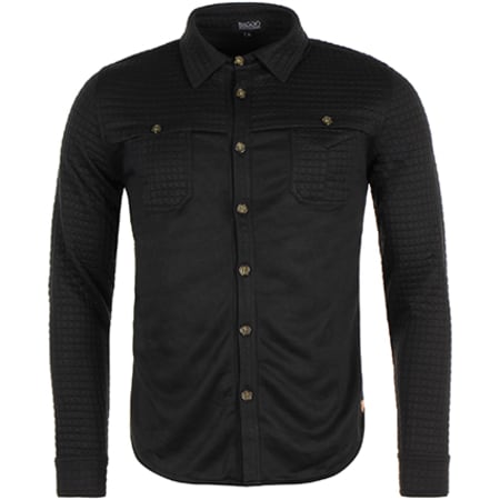 Biaggio Jeans - Chemise Manches Longues Carodil Noir