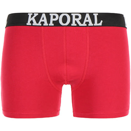 Kaporal - Lot De 2 Boxers Easy Rouge Noir