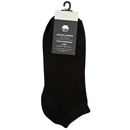 Jack And Jones - Chaussettes Invisibles Dongo Short Sock Black