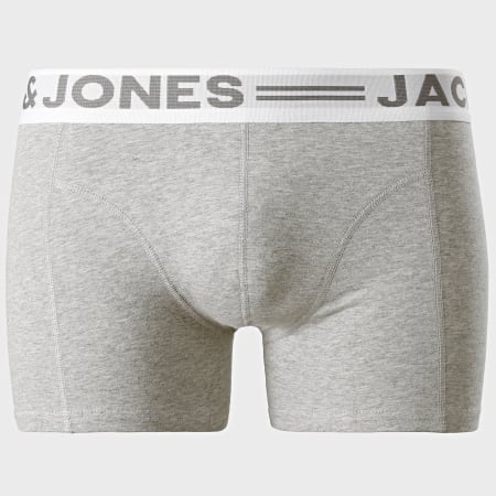 Jack And Jones - Lot De 3 Boxers Sense Noir Gris Blanc