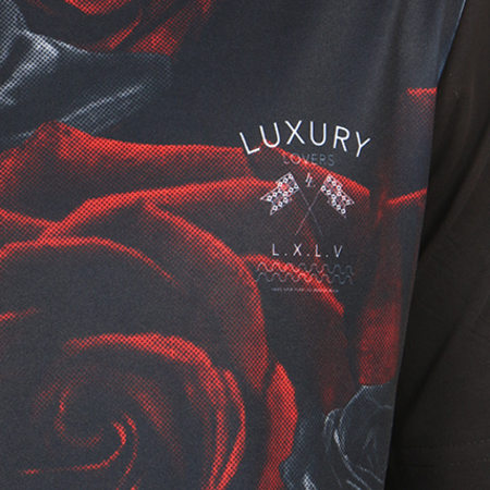 Luxury Lovers - Tee Shirt Roses Noir