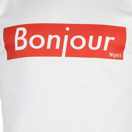NQNT - Tee Shirt Vald Bonjour Blanc