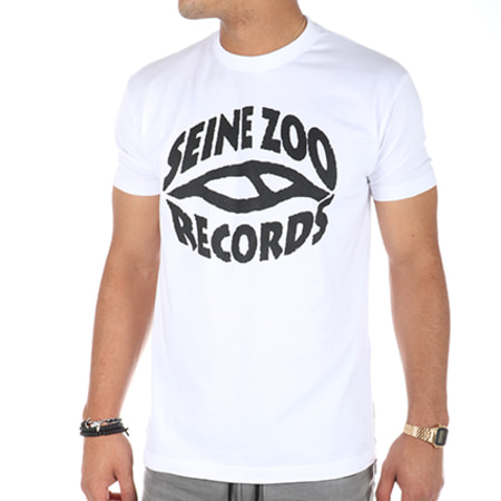 Seine Zoo - Tee Shirt Seine Zoo Records Blanc