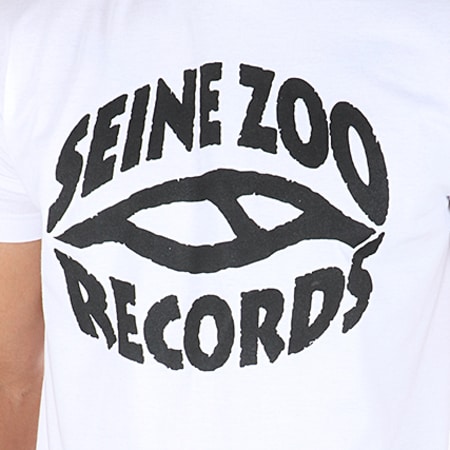 Seine Zoo - Tee Shirt Seine Zoo Records Blanc