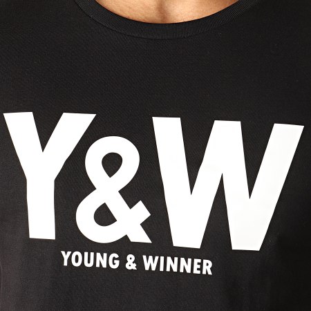 Y et W - Tee Shirt Logo Noir Blanc