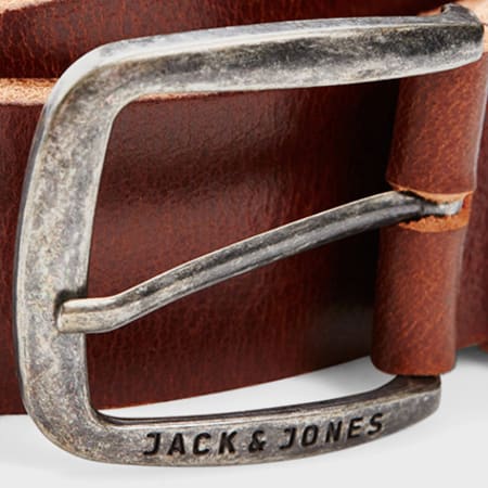 Jack And Jones - Ceinture Paul Leather Marron Foncé