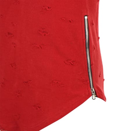 John H - Tee Shirt Oversize T09181 Rouge