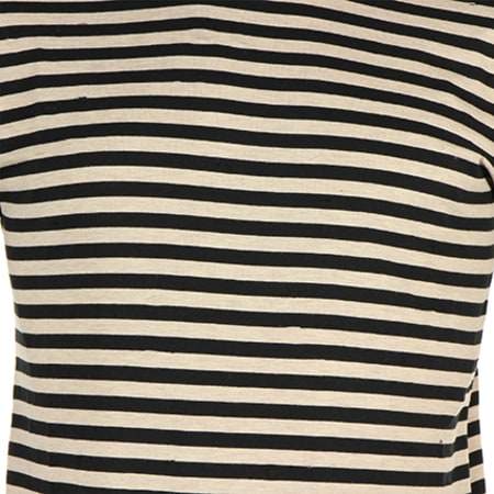 Sixth June - Tee Shirt Manches Longues Oversize M2203CTL Beige Noir