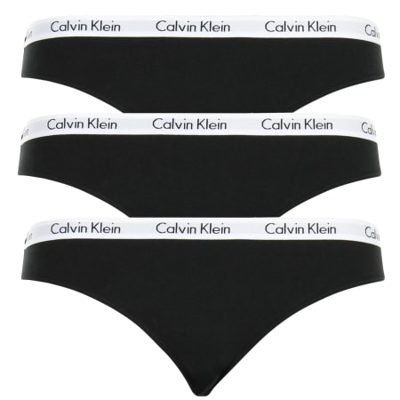 Calvin Klein - Lot De 3 Culottes Femme 0000D1623E Noir