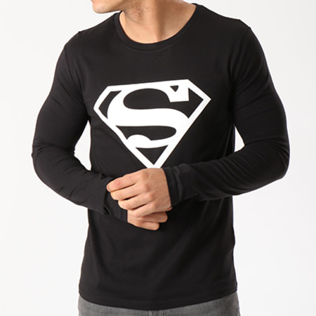 DC Comics - Tee Shirt Manches Longues Logo Noir