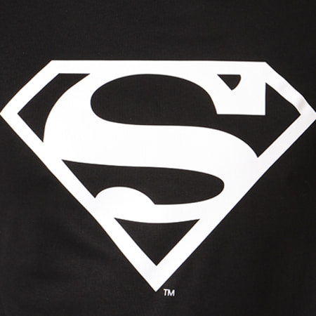 Superman - Sweat Capuche Premium Logo Noir