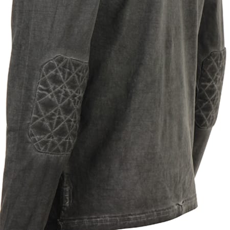 MZ72 - Tee Shirt Manches Longues Poche Amplified Tease Gris Anthracite