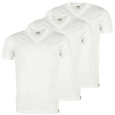 Dickies - Lot De 3 Tee Shirts Col V Blanc