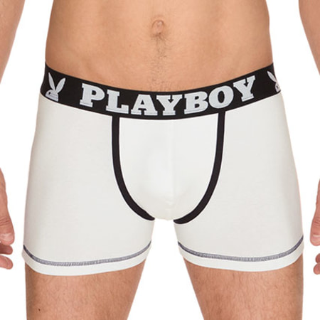 Playboy - Lot De 2 Boxers 40H41 Noir Blanc