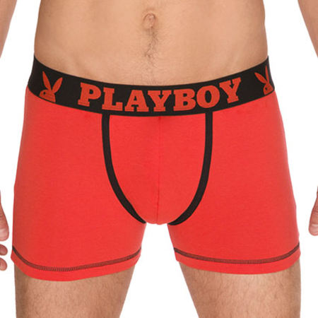 Playboy - Lot De 2 Boxers 40H41 Noir Rouge