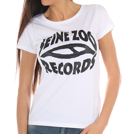 Seine Zoo - Tee Shirt Femme Records Blanc