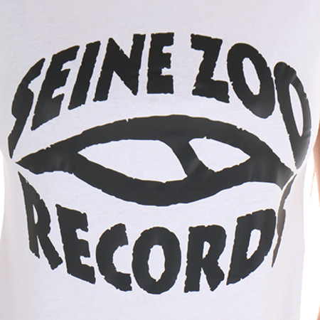 Seine Zoo - Tee Shirt Femme Records Blanc