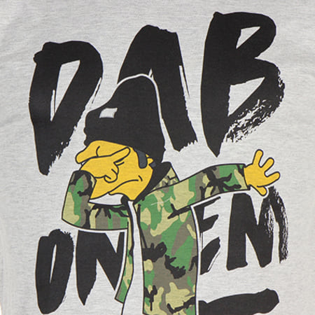 Thug N Swag - Tee Shirt Dab On Em Gris Chiné