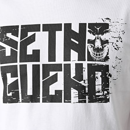 Neochrome - Tee Shirt Logo Skull Blanc