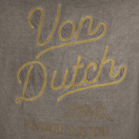 Von Dutch - Tee Shirt Manches Longues Steven Gris Anthracite