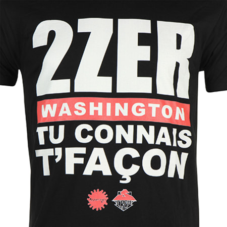 S-Crew - Tee Shirt 2ZER Washington Noir