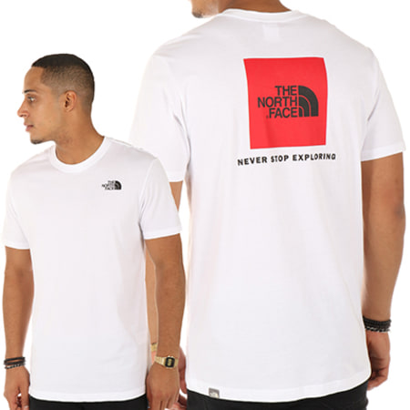 The North Face - Tee Shirt Red Box Blanc
