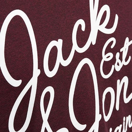 Jack And Jones - Tee Shirt Grindle Bordeaux 