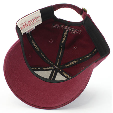 Mitchell and Ness - Casquette Low Pro Bordeaux 