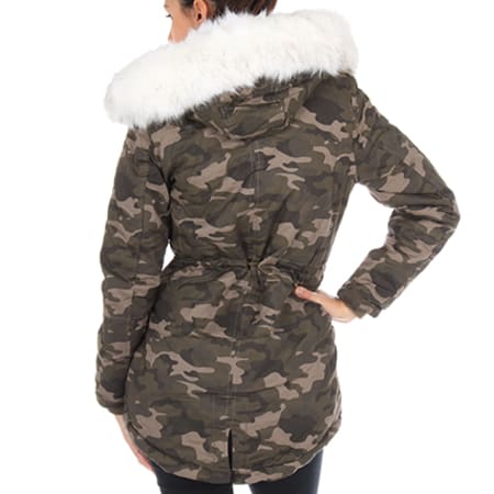 Parka Femme W2034SOW Vert Kaki Camouflage