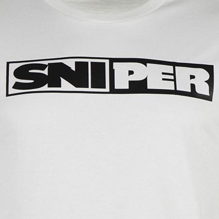 Sniper - Tee Shirt Logo Blanc