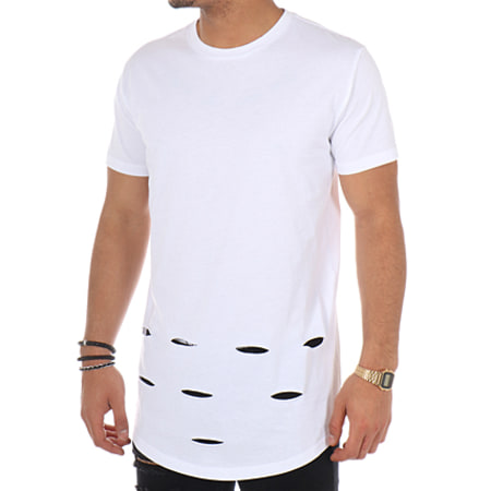 LBO - Tee Shirt Oversize Destroy 20 Blanc