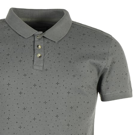 D-Struct - Polo Manches Courtes Dunphey Gris 