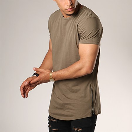 LBO - Tee Shirt Oversize Zip 31 Vert Kaki