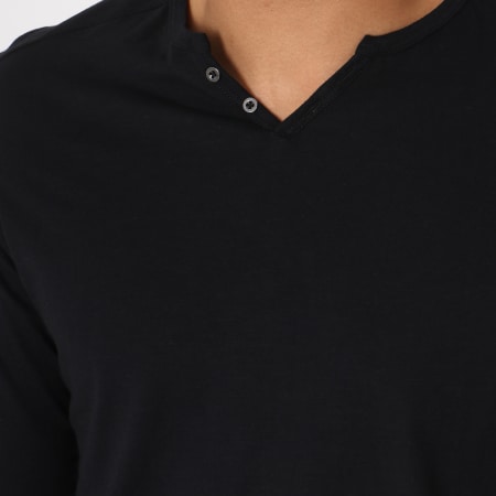 Celio - Tee Shirt Manches Longues Abelong Noir
